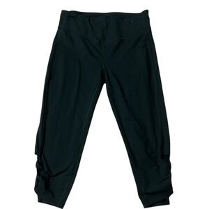 GapFit gFast Black Lattice Cutout Side Detail Leggings Medium Pilates Yoga Gym